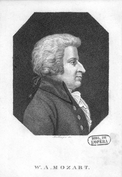 Wolfgang Amadeus Mozart (1756-91) da Friedrich Wilhelm Bollinger
